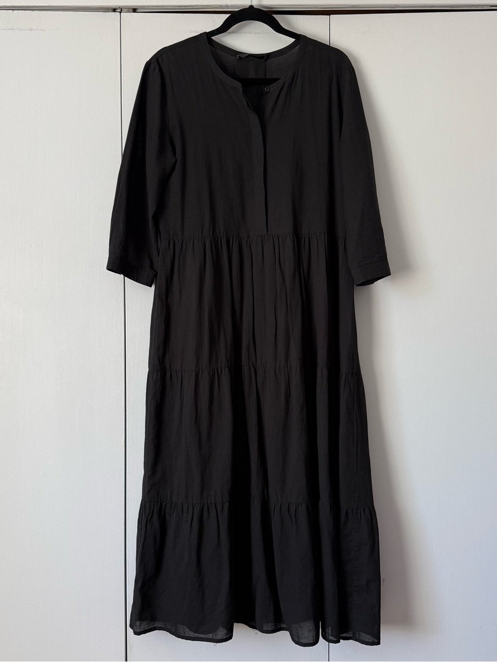 Jenni Kayne Black Tiered Maxi Dress